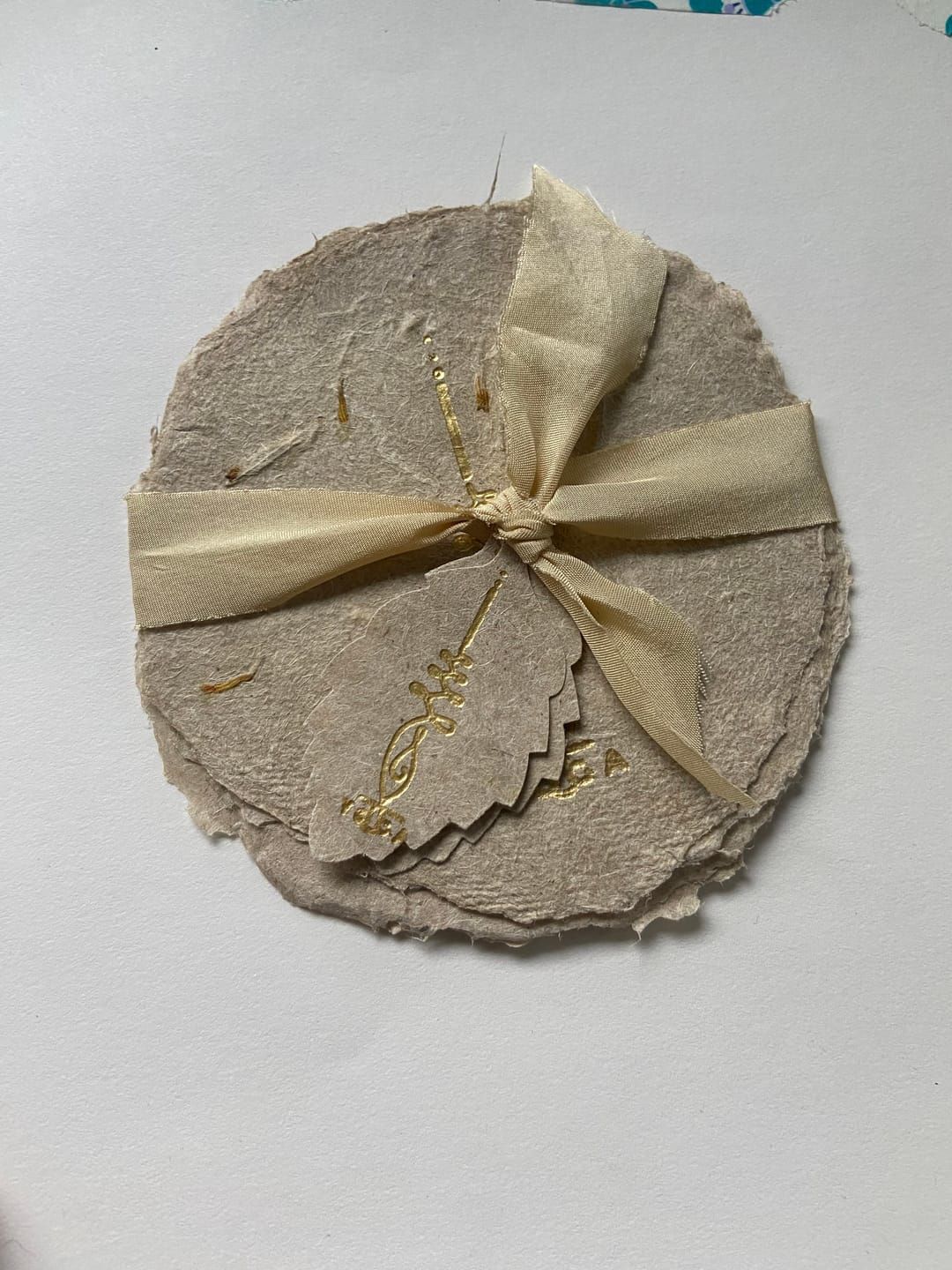 Customer photo review of DIY / Undyed Silk Bias Ribbon