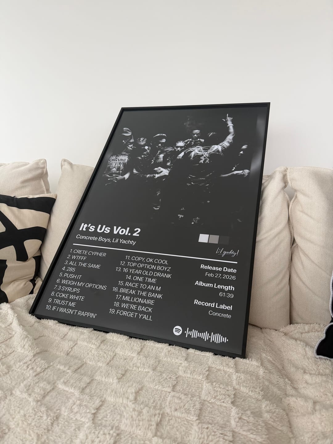 Customer photo review of Choose Your Own Album Poster