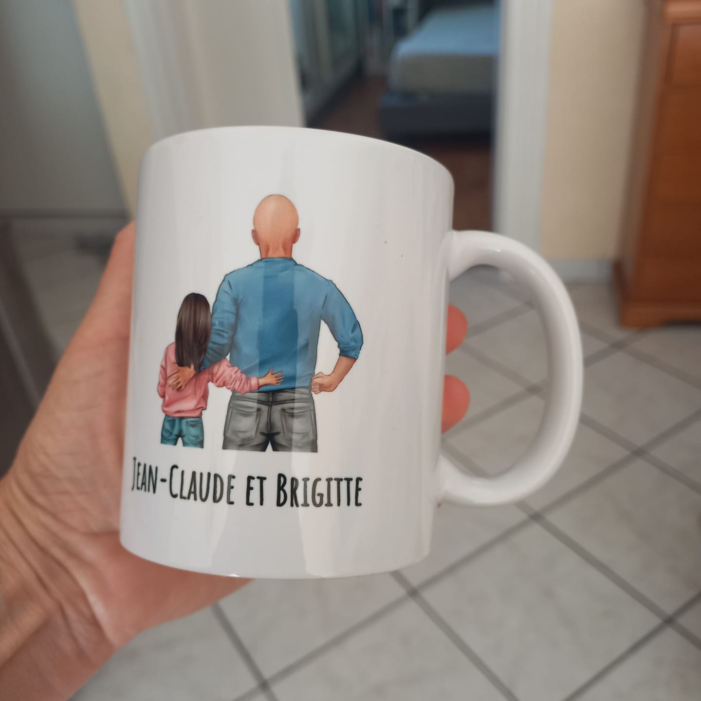 Customer photo review of Juste pour papa - Tasse personnalisée pour la fête des pères