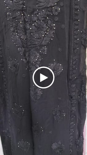 Customer video review of Hoor Black Viscose Georgette Kurta