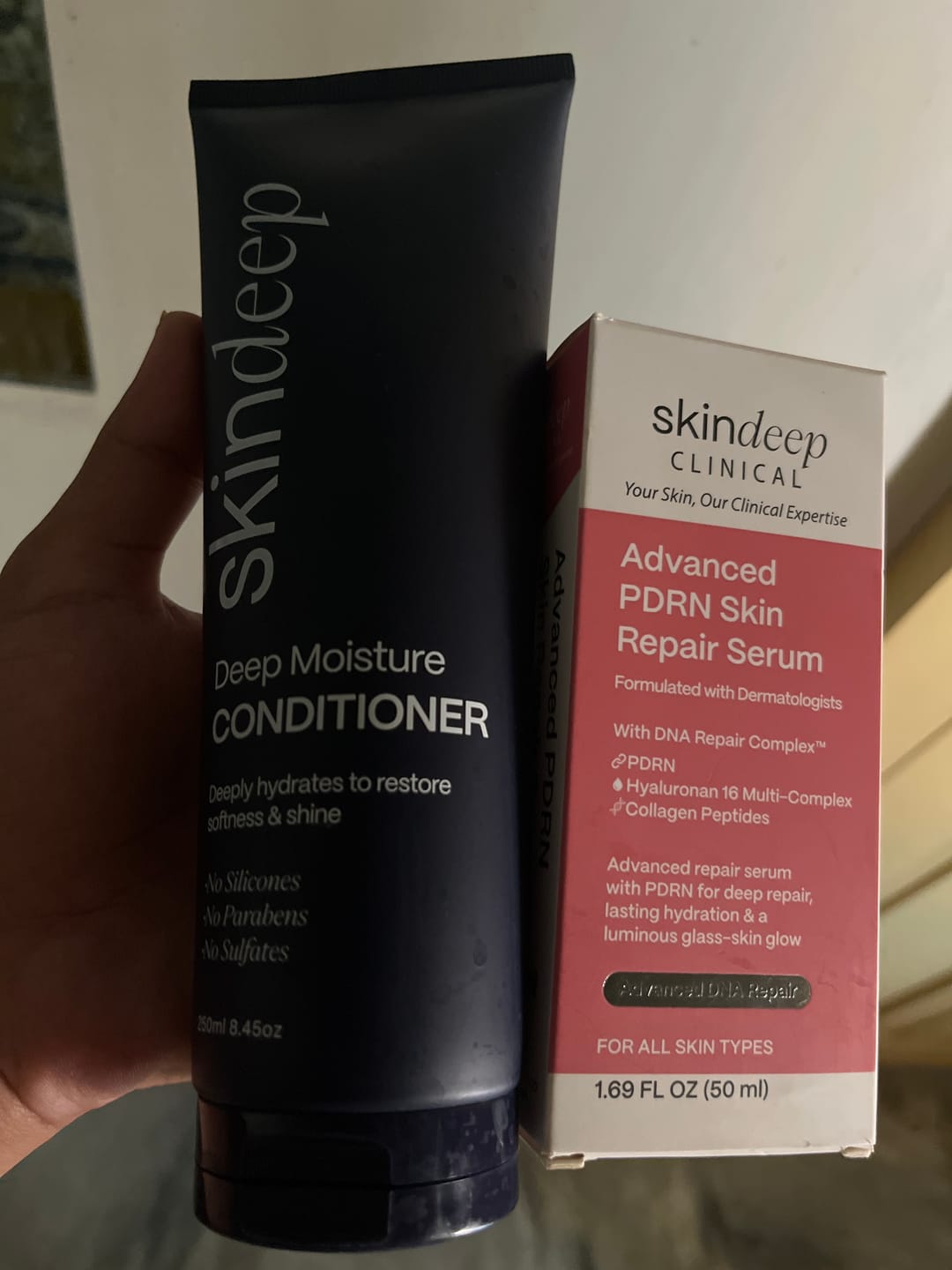 Customer photo review of Advanced PDRN Skin Repair Serum