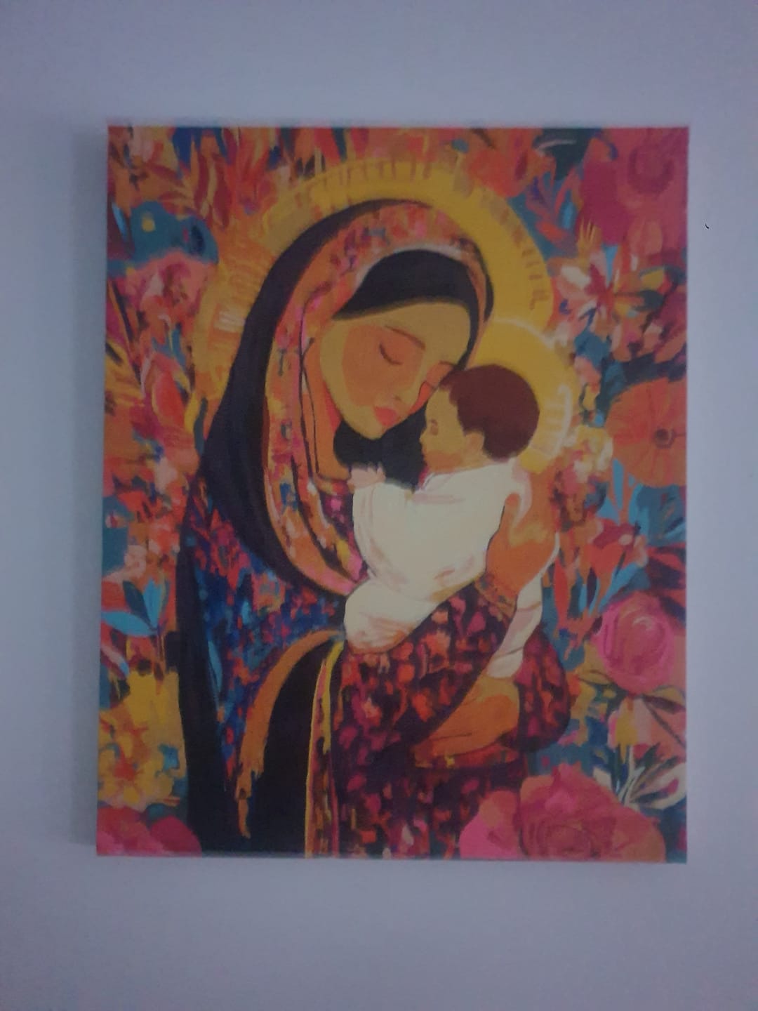 Customer photo review of Mother`s love | Paint by Number