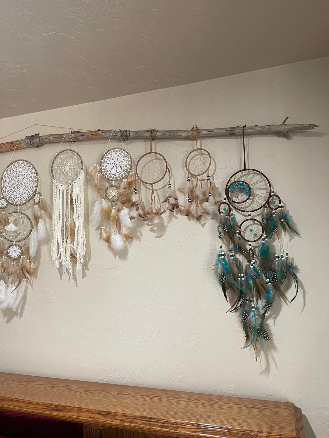 Customer photo review of Olivenorma Turquoise Tree of Life Feather Energy Cleansing And Spiritual Home Decor Dream Catcher
