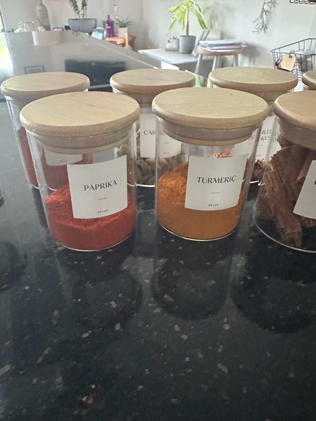 Customer photo review of Glass Spice Jar with Bamboo Lid 200ml Small