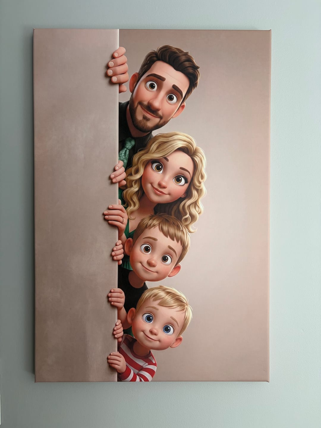 Customer photo review of Personalized Canvas - Animated Wall