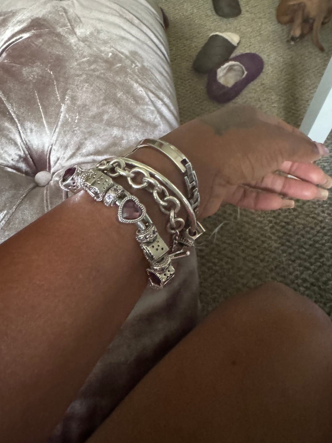 Customer photo review of To My Beautiful Daughter - Love Dad - Bracelet