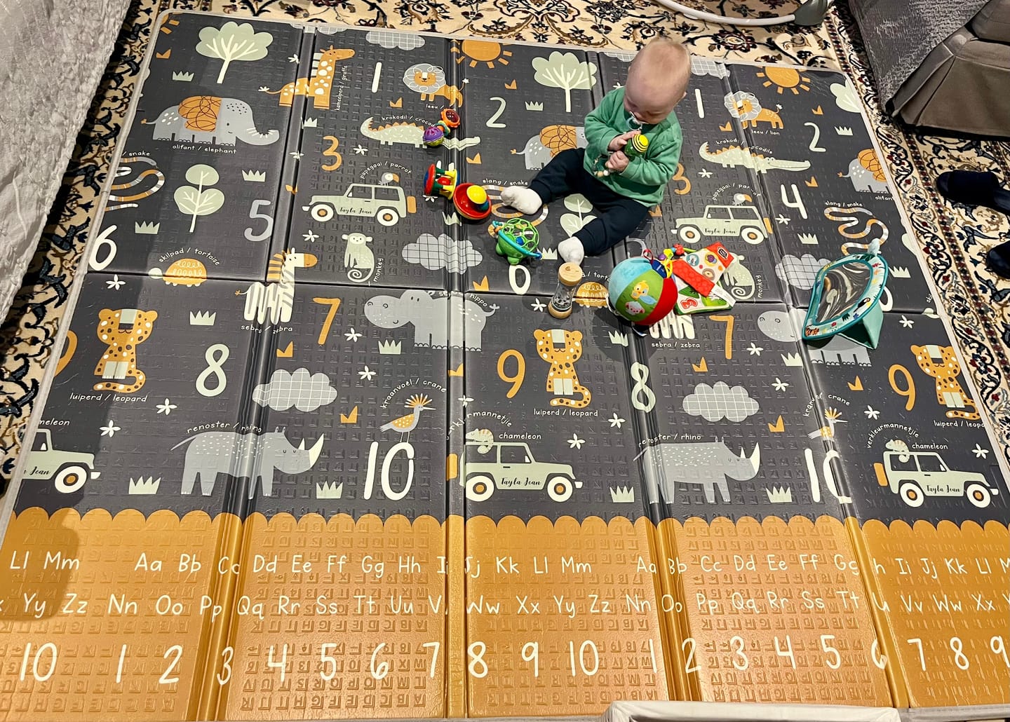 Customer photo review of Safari Numbers & South African Road Map Play Mat