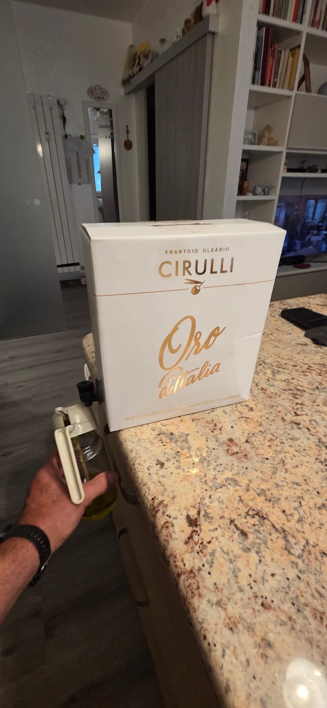 Customer photo review of Bag in box di olio extravergine di oliva • 5 Litri