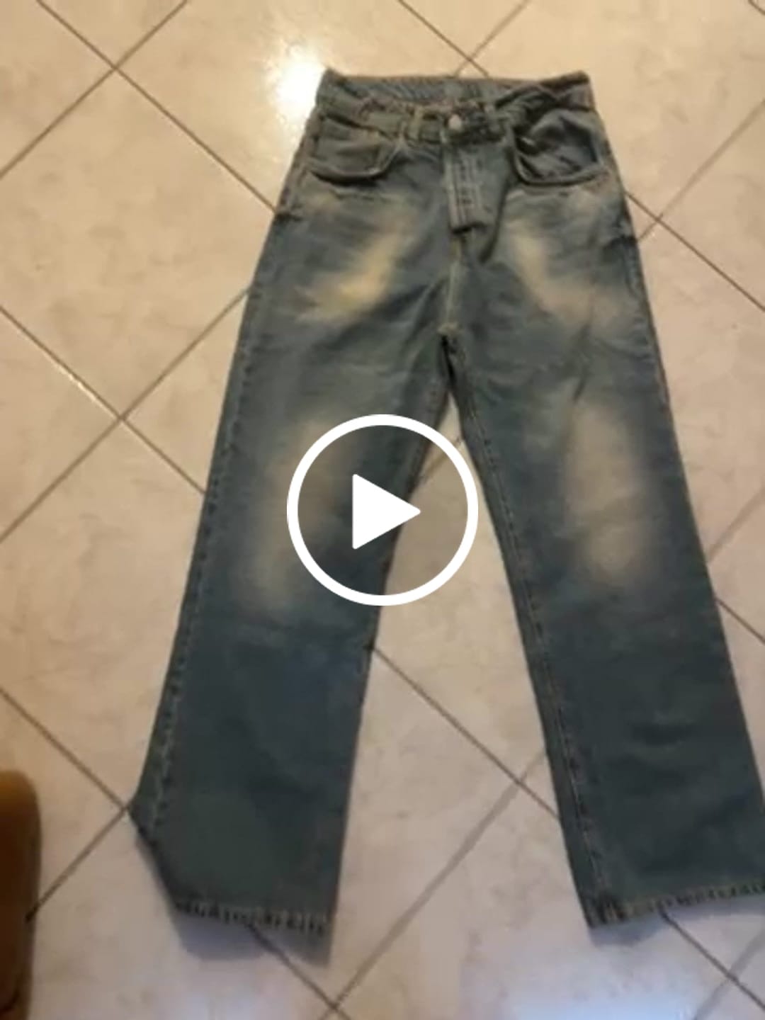 Customer video review of Flared Denim Pants