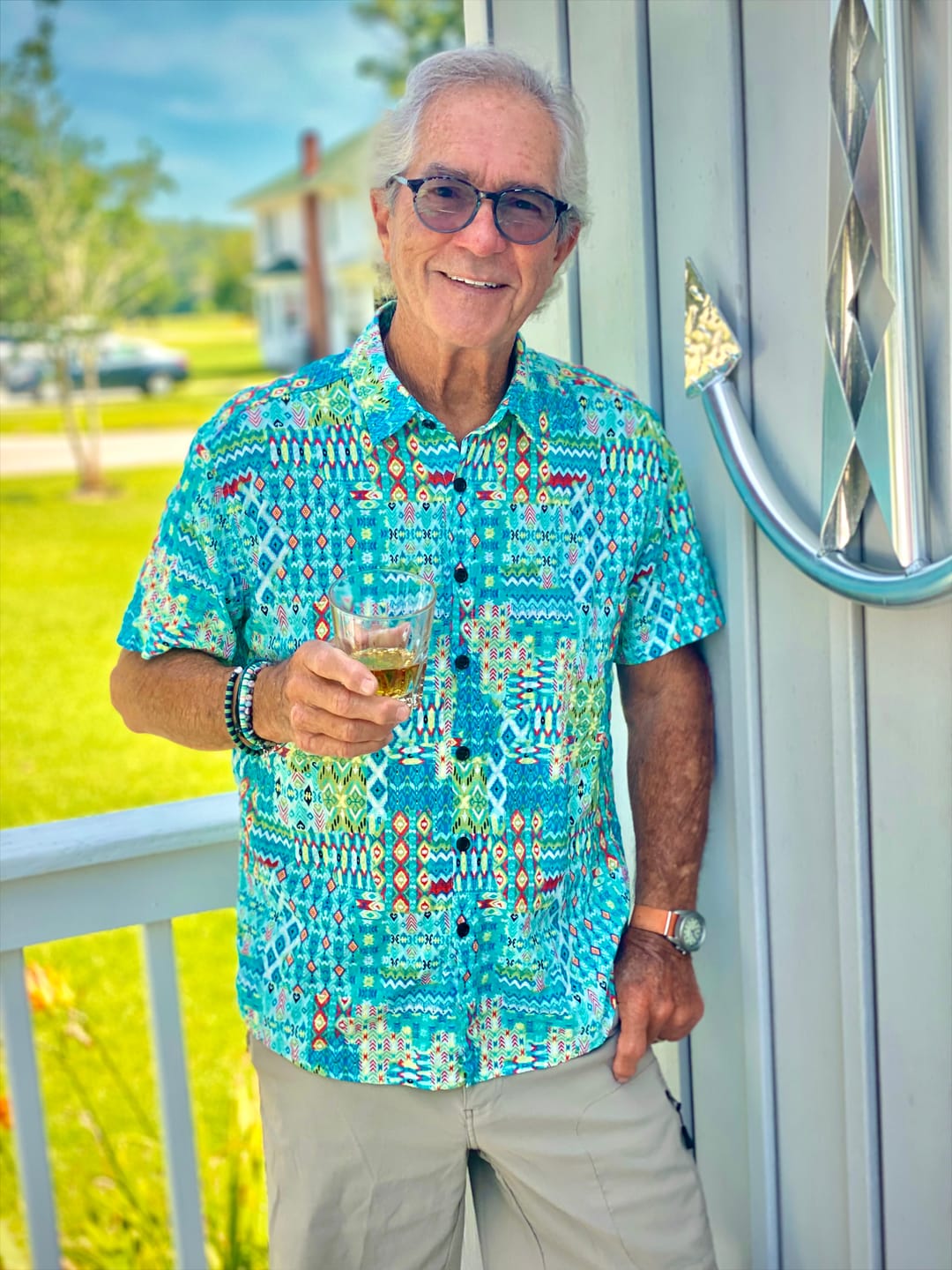 Customer photo review of Men's Vintage Short Sleeve Cotton Retro Triba Shirt