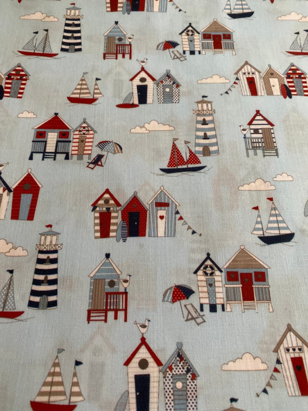 Customer photo review of Beach Huts Polycotton Fabric