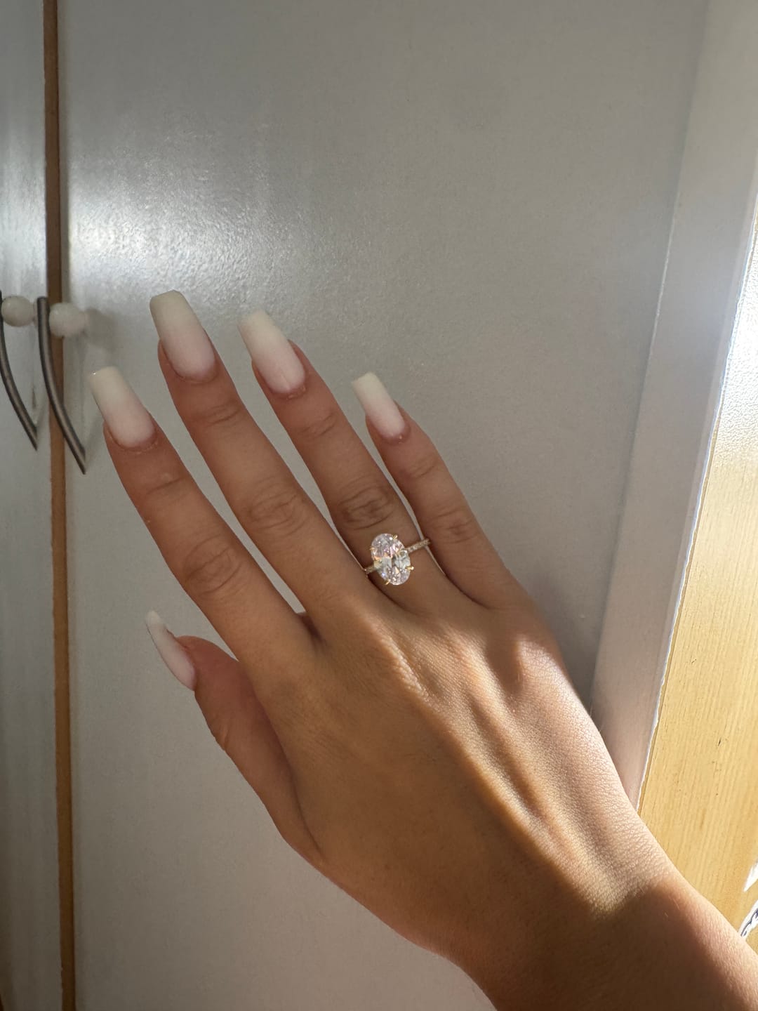Customer photo review of Oval Promise Gold
