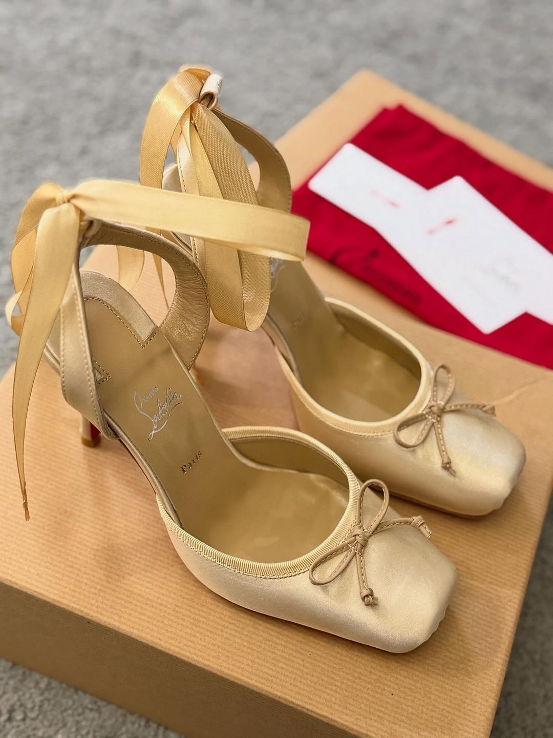 Customer photo review of Christian Louboutin 2025 Cassia Lace Up Silk