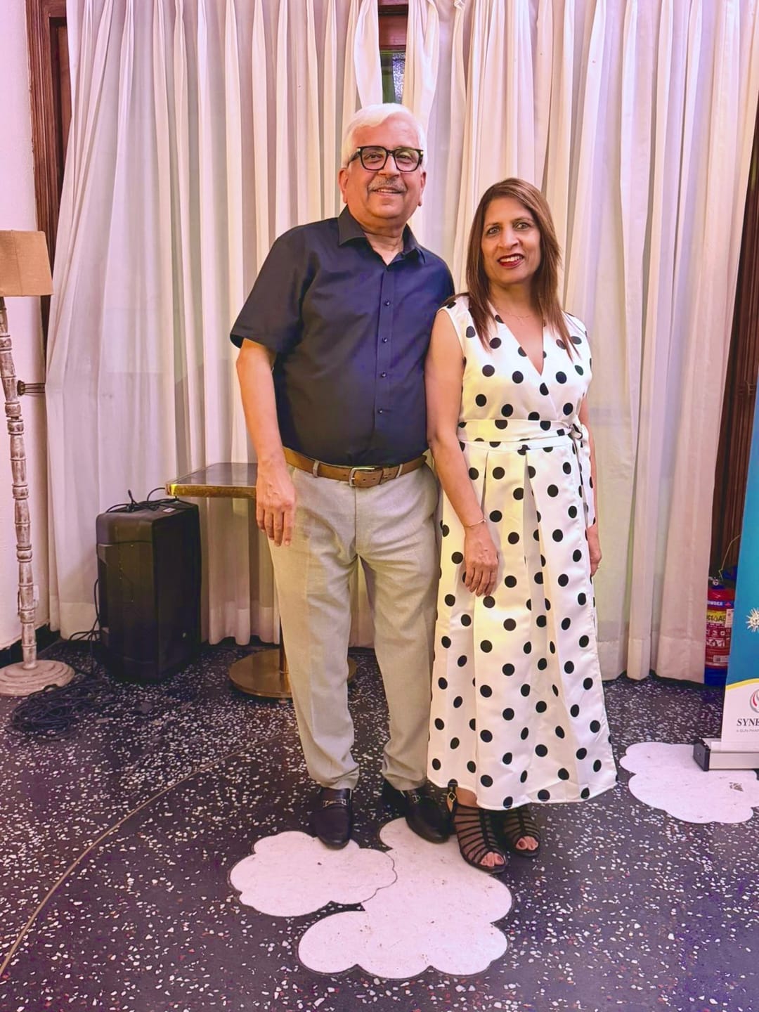 Customer photo review of Retro Polka Midi Dress With Belt