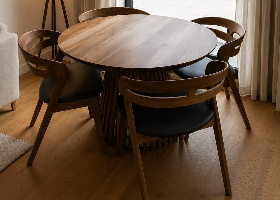 Customer photo review of Creo Walnut Dining Chair