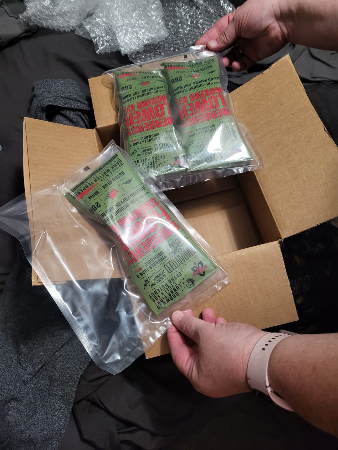 Customer photo review of Astro Glue Emergency Smoke Kit (28G)