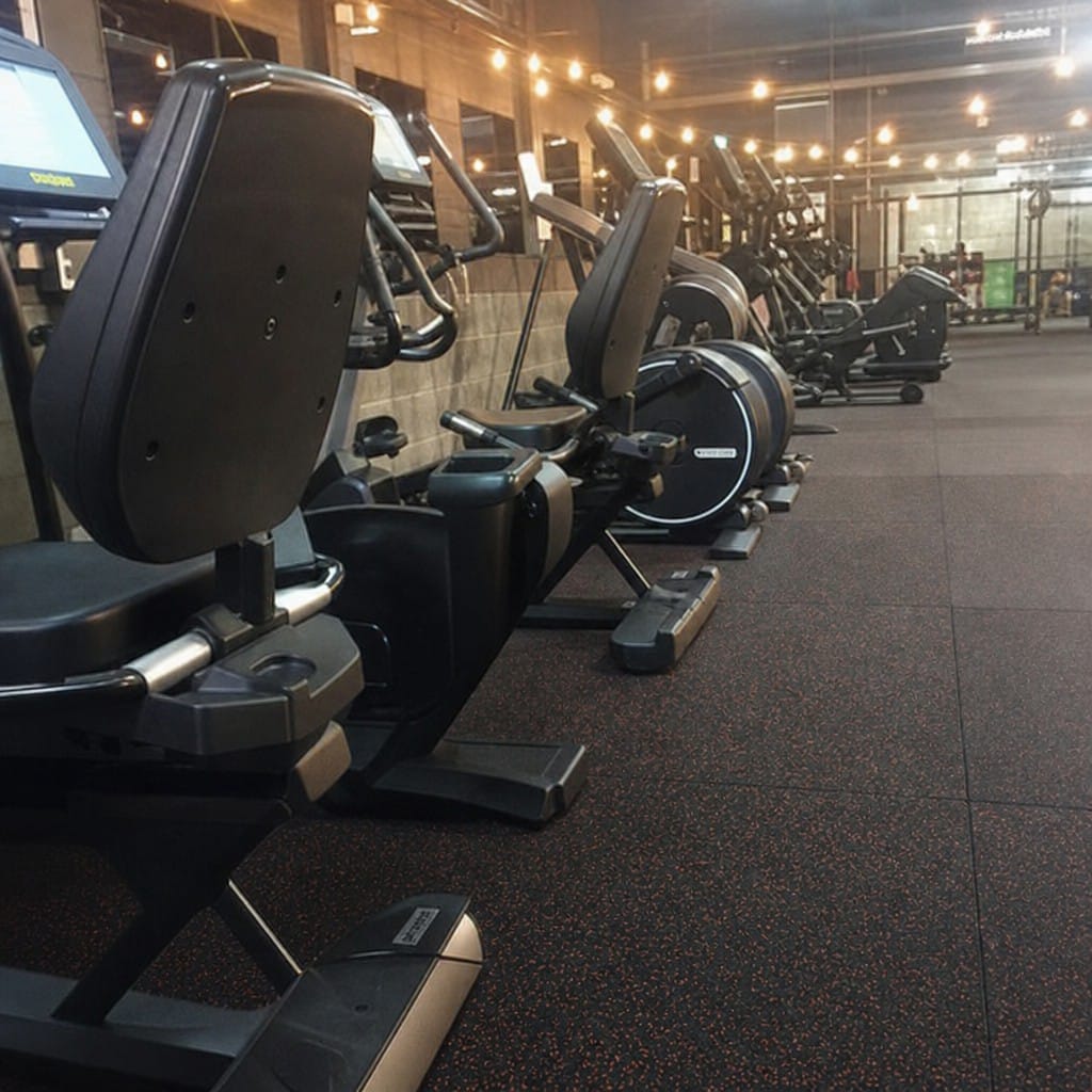 Customer photo review of Heavy-Duty Rubber Gym Flooring Rolls UK | Commercial Grade | Full 10m Roll