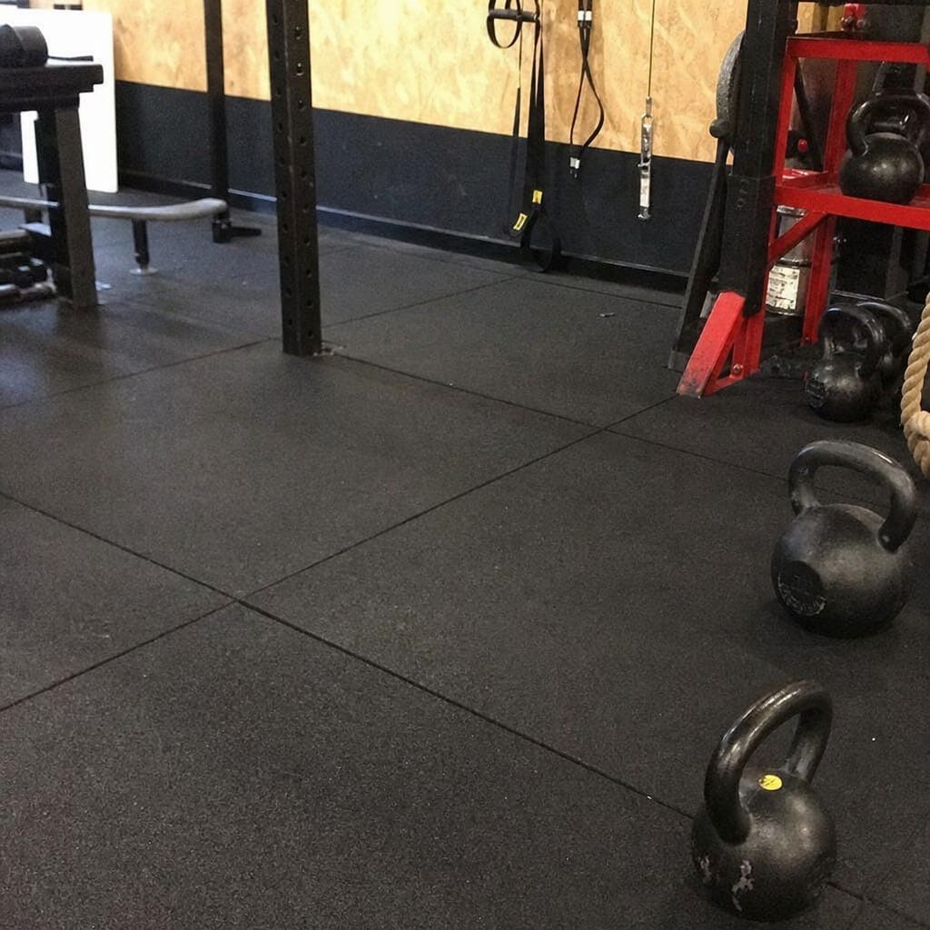 Customer photo review of Interlocking Gym Tiles UK | 17mm Rubber Gym Mats | 80kg Drop Rated