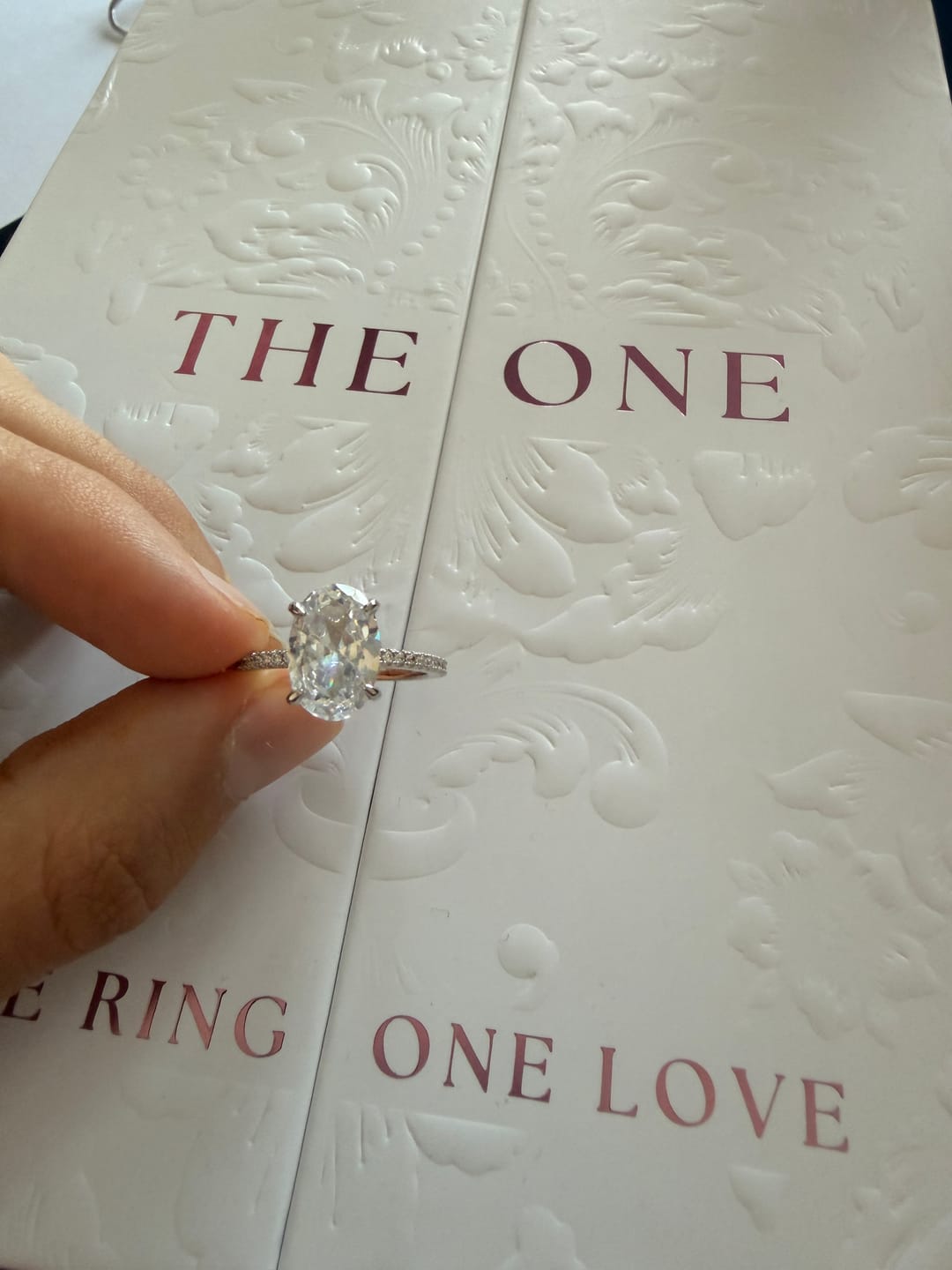 Customer photo review of Oval Promise Silver