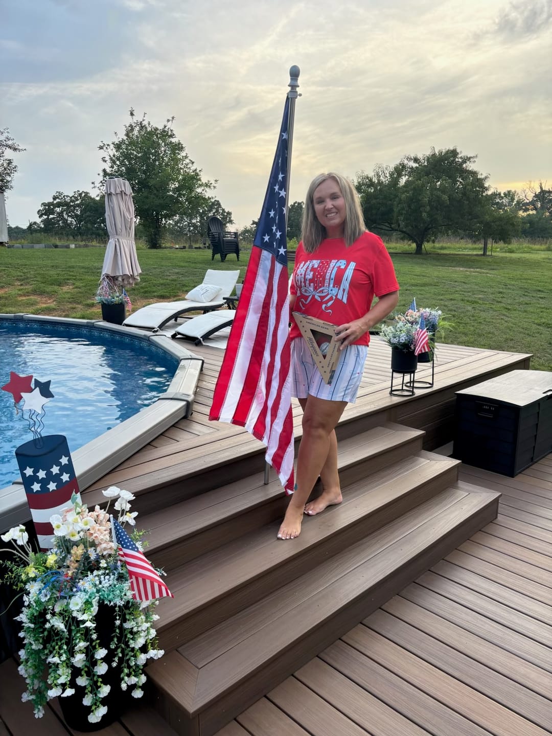 Customer photo review of Classroom Initiative 3' x 5 ' American Flag