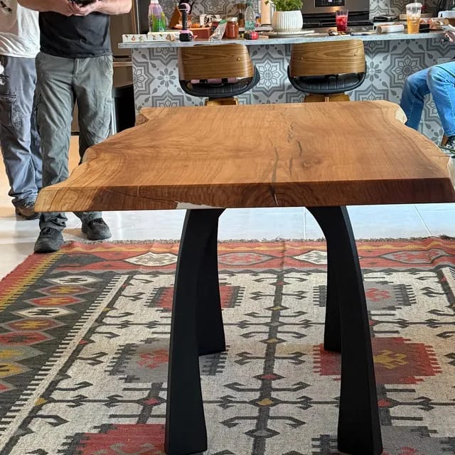 Customer photo review of Bench Legs 116 Nura 16.2" H Minimalist Modern Style