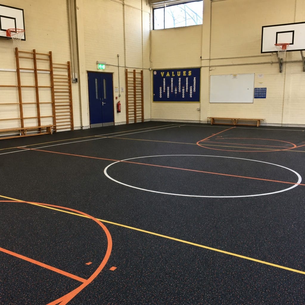 Customer photo review of Rubber Gym Roll UK | Heavy-Duty Crumb Flooring Roll 10m