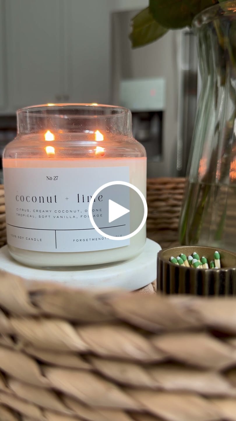 Customer video review of Coconut + Lime 22 oz Glass Candle