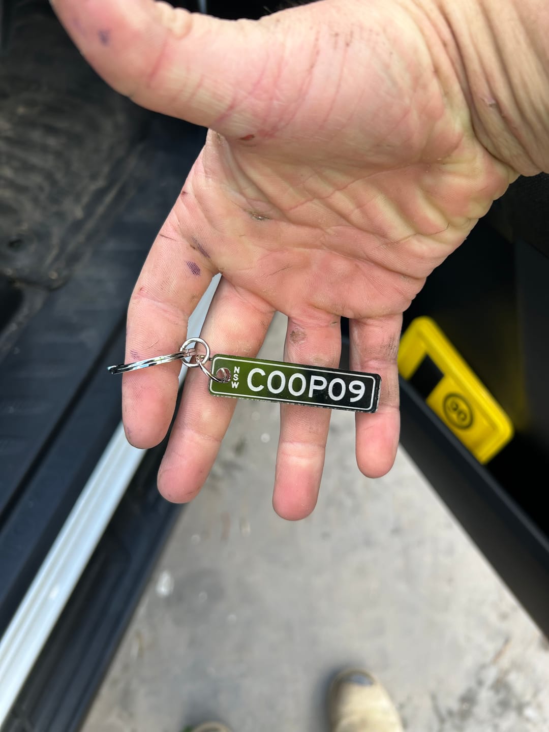 Customer photo review of NSW Premium Range Licence Plate Custom Keychain