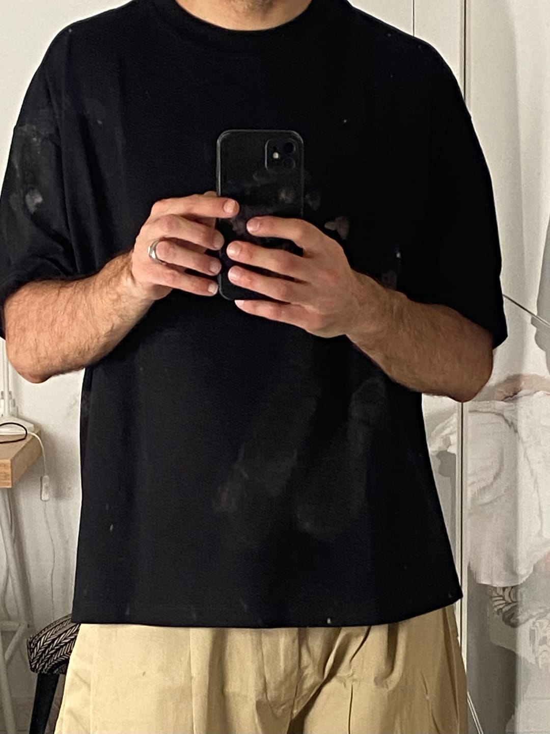 Customer photo review of T-Shirt Over Blanks 280GSM Black