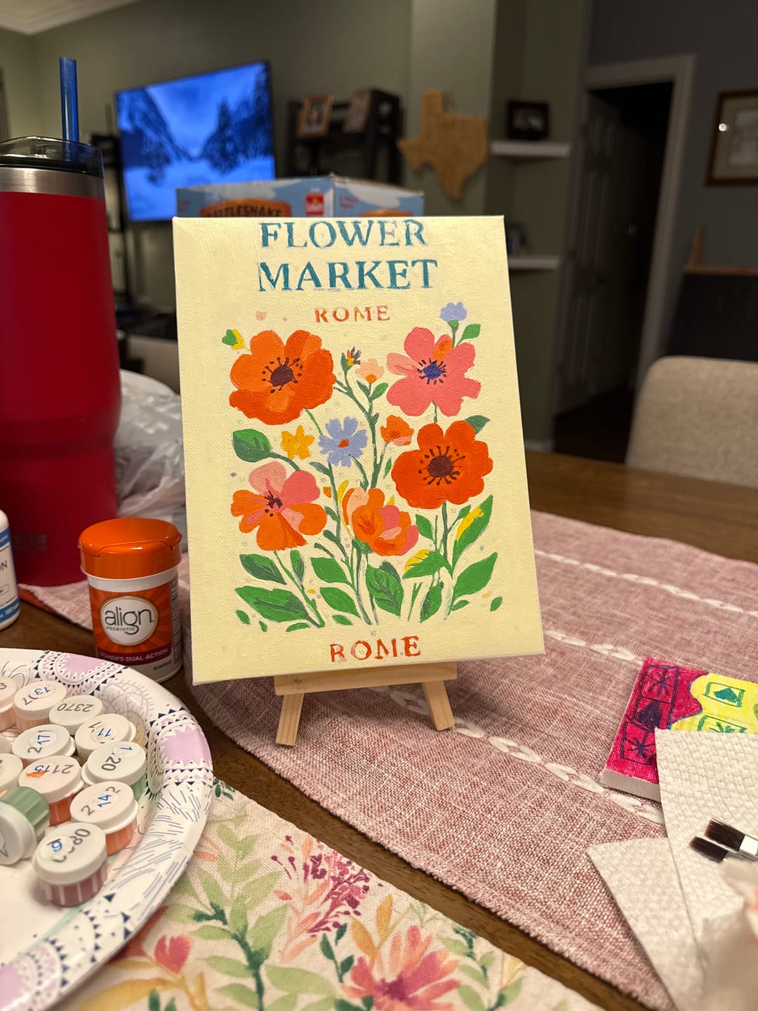 Customer photo review of 6 Mini Paintings - Flower Festival Set