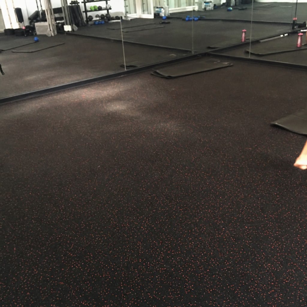 Customer photo review of Rubber Gym Roll UK | Heavy-Duty Crumb Flooring Roll 10m