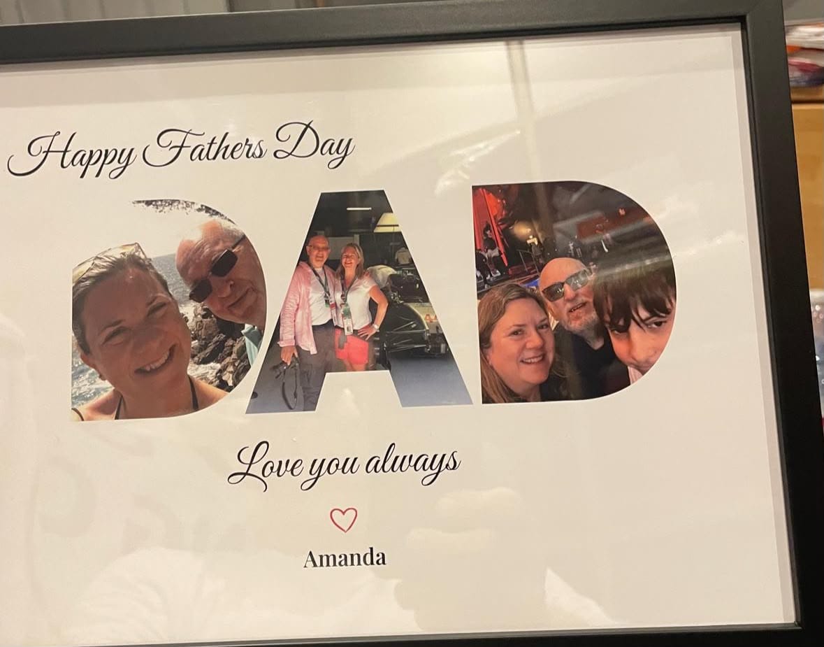 Customer photo review of Happy Dad's Day - Personalized poster