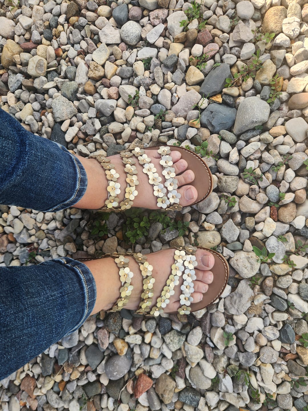 Customer photo review of Corky's Gold Let's Be Friends Wedges