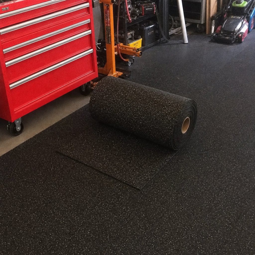 Customer photo review of Gym Flooring Rolls UK | Rubber Roll 1m Wide | Cut to Length