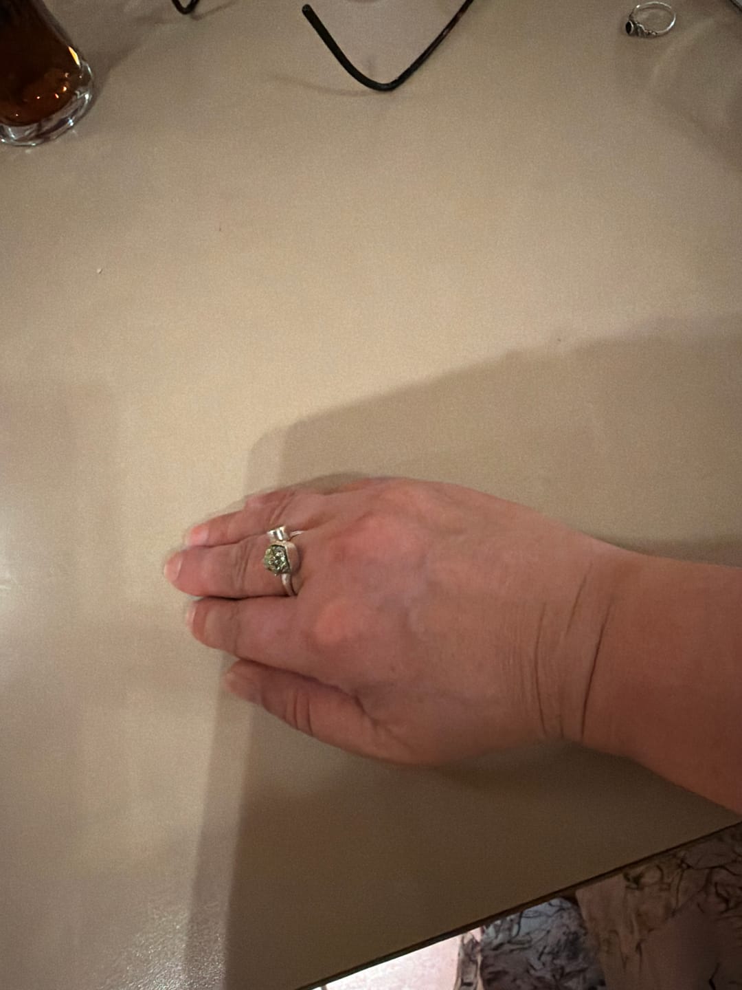Customer photo review of Citrine + Pyrite double ring