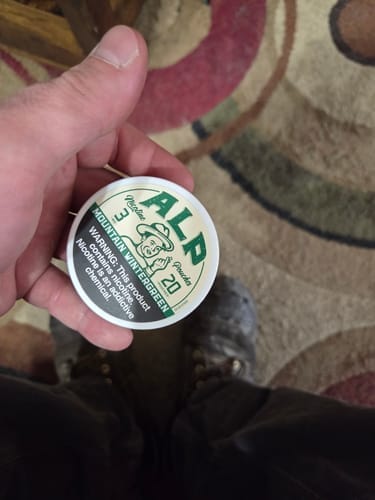 Customer photo review of Mountain Wintergreen Nicotine Pouches