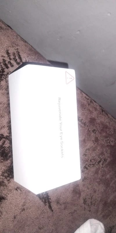 Customer photo review of LED Red Light Therapy Eye Massager Device for Anti-Aging,Dark Circles & Wrinkles