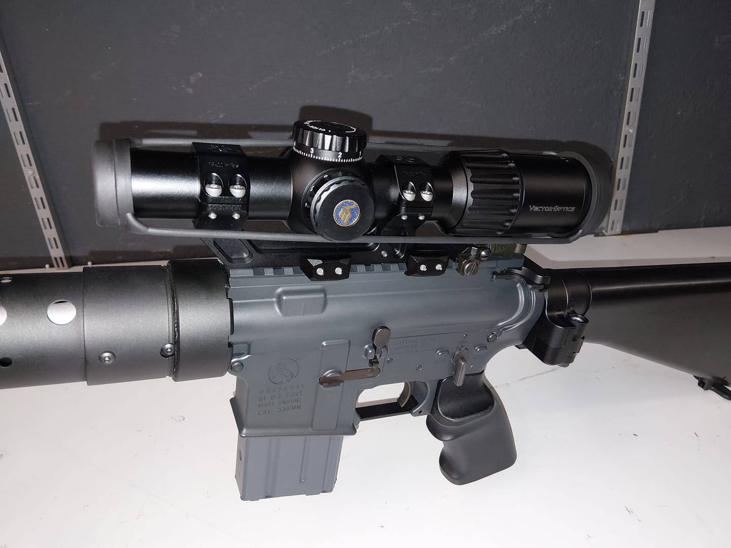 Customer photo review of Vector Optics XASR-3031 X-Accu Blockmontage für 30mm Tubus, 21mm ext. Picatinny for AR, h=38mm