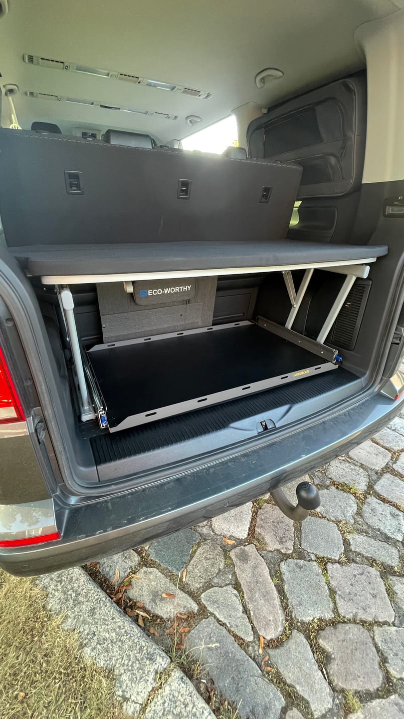 Customer photo review of Heckauszug für VW T6.1 Multivan, California Beach, Transporter & Caravelle