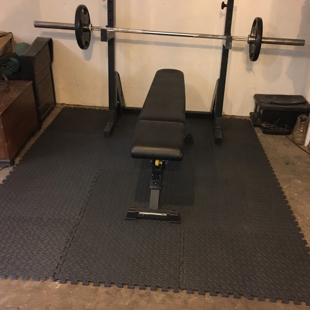 Customer photo review of Anti Fatigue Gym Mats UK | EVA Interlocking Tiles | 610mm