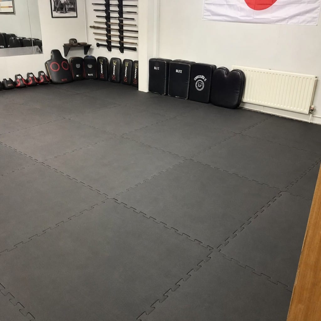 Customer photo review of 16mm Interlocking Rubber Gym Tiles | 500mm × 500mm | EN 13893 Certified | Commercial Grade