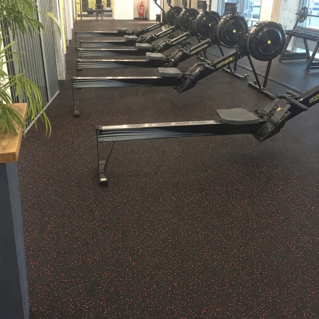 Customer photo review of Rubber Gym Roll UK | Heavy-Duty Crumb Flooring Roll 10m