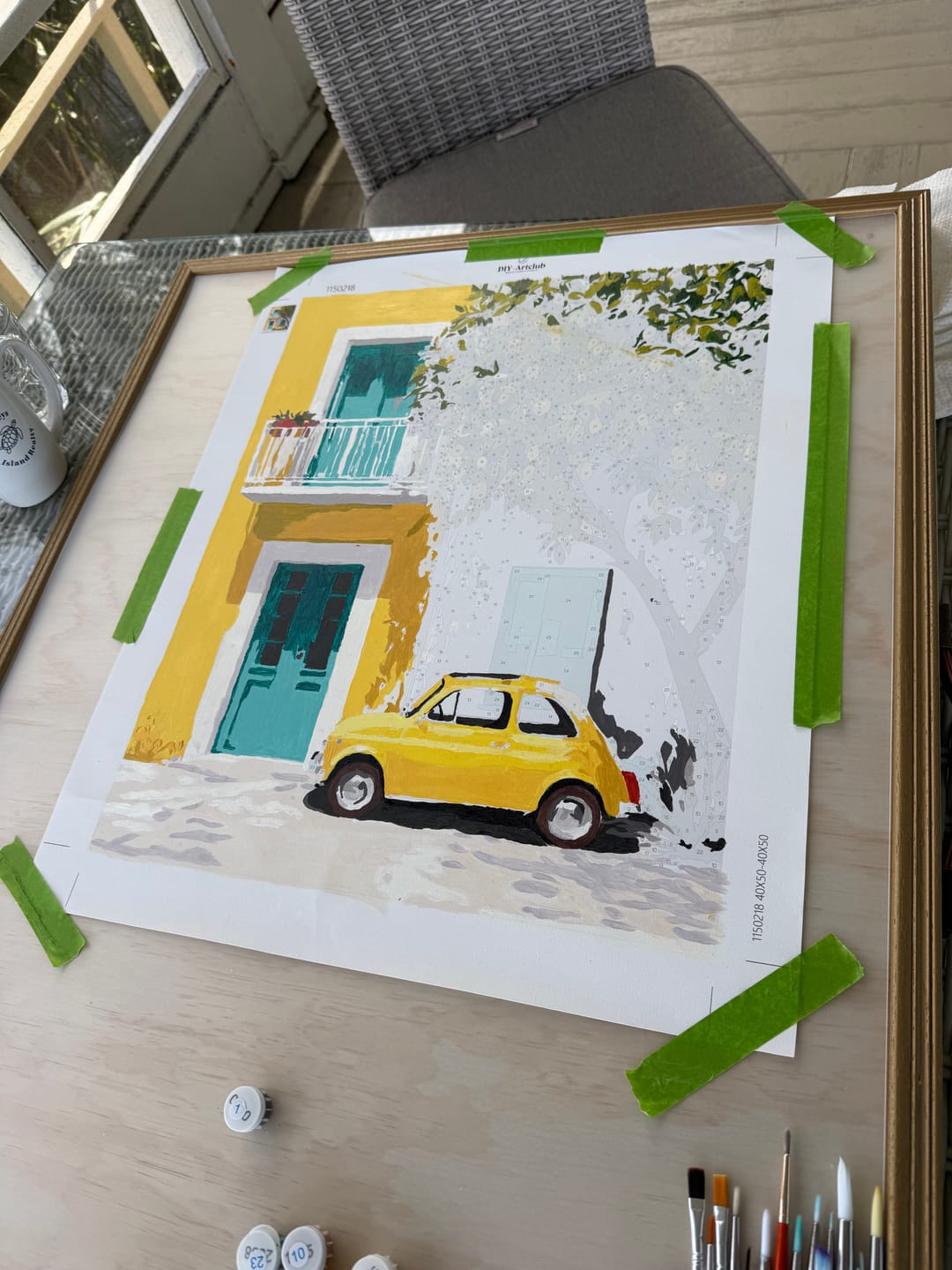 Customer photo review of Mediterranean entrance | Paint by Number
