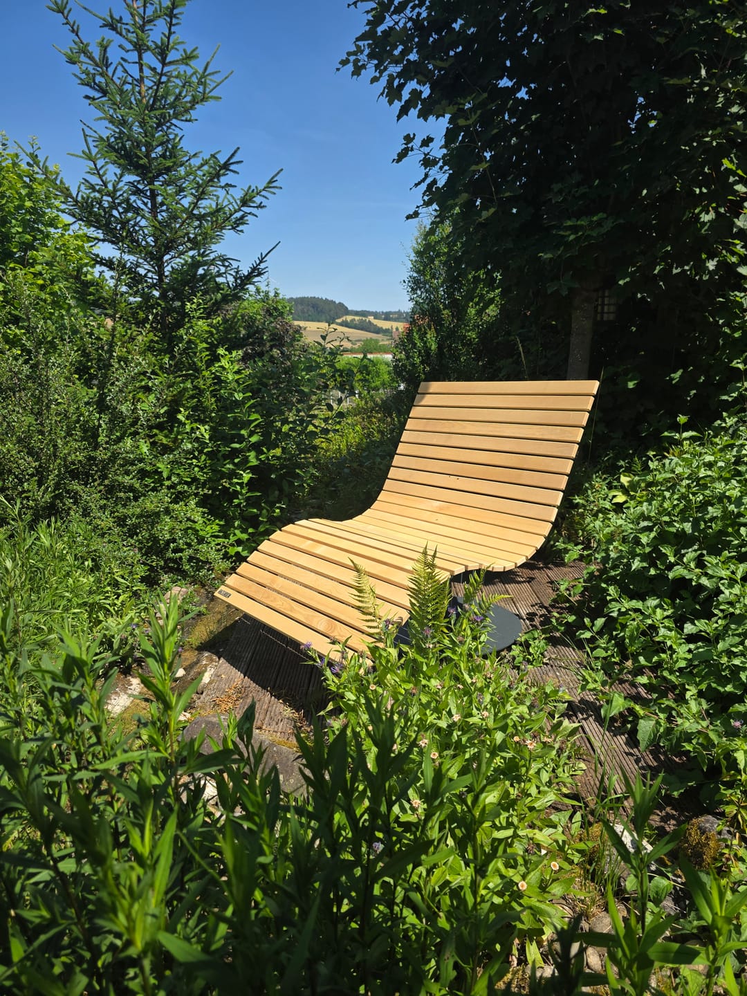 Customer photo review of MEBE Wave Lounge - drehbare Gartenliege für 2 Personen