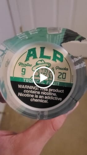 Customer photo review of Tropical Fruit Nicotine Pouches
