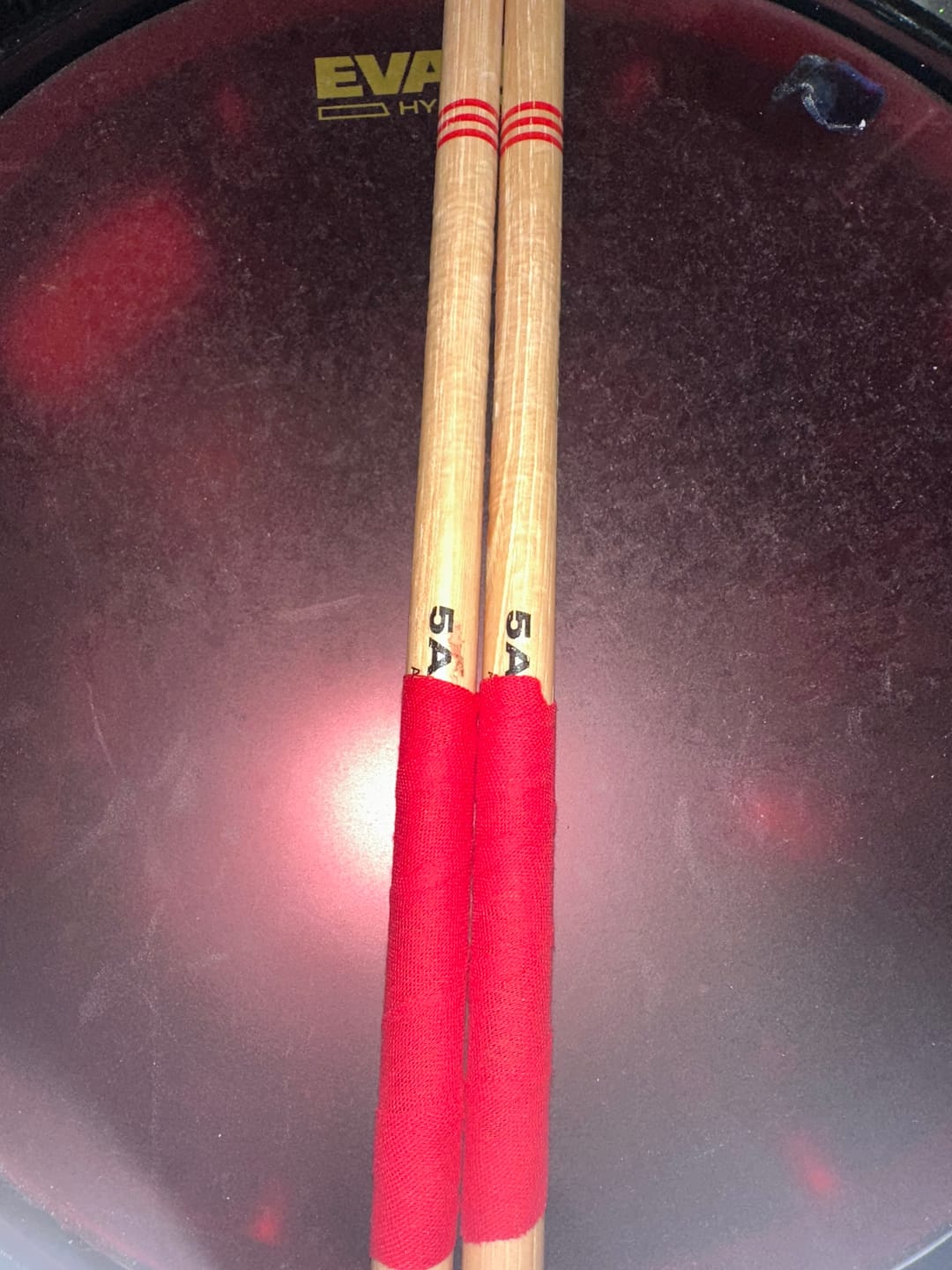 Customer photo review of American Hickory 5A Long Drumsticks