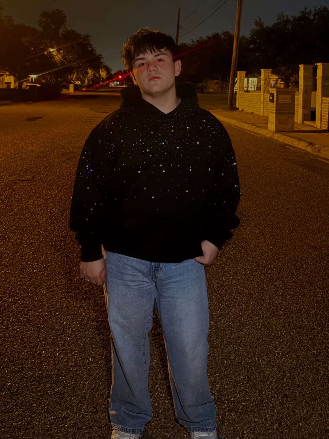 Customer photo review of Aelfric Eden Rhinestone Pullover Hoodie