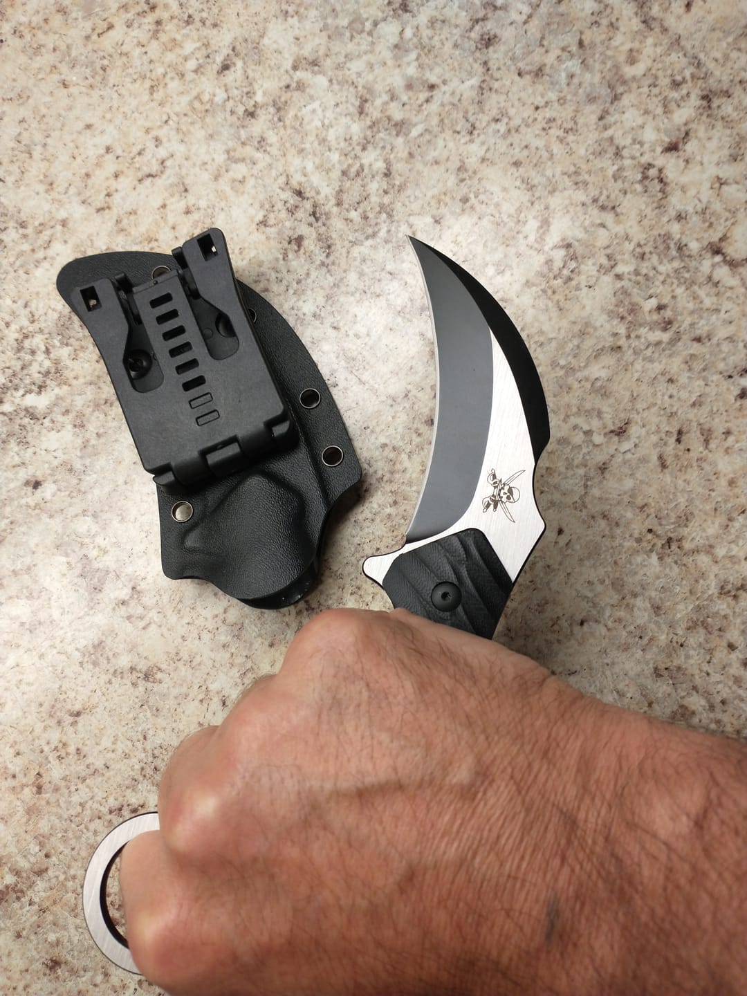 Customer photo review of Deep 6 Karambit - Black