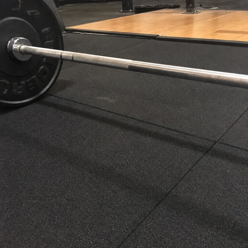 Customer photo review of 30mm Rubber Gym Tiles | Olympic Lifting & CrossFit | 200kg+ Drop Rated