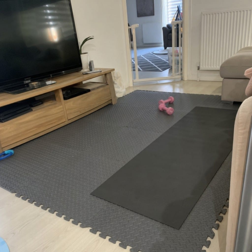 Customer photo review of Anti Fatigue Gym Mats UK | EVA Interlocking Tiles | 610mm